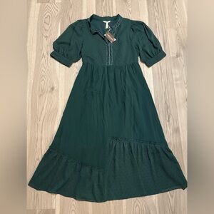 Matilda Jane Opening Night Clip Dot Dress Size Small NWT